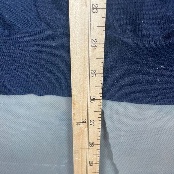 Brooks Brothers Sweater Men XL Navy Blue Quarter Zip Pullover Long Sleeve Casual - Picture 6 of 7